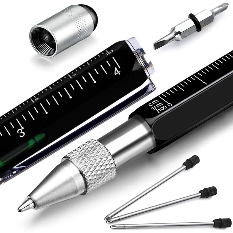 hongred Dad Gifts for Fathers Day, Hongred 6 in 1 Multitool Pen, Stocking Stuffers for Mens Gifts for Him Husband, Father's Day for dad, Birthday for Men, Tools Cool Gadgets,Office Gift - Image 1